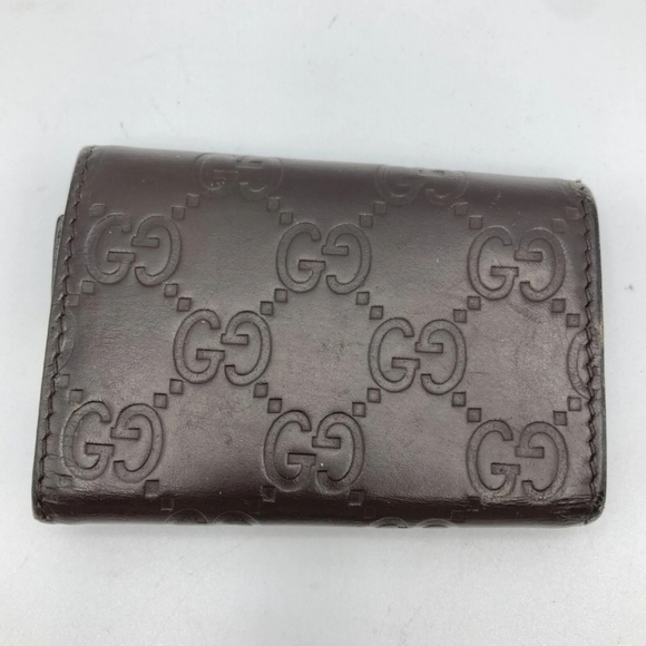 🔹️GUCCI🔹️  Key case holder GG Cow Leather  Guccissima Brown ✨️ - Picture 7 of 16
